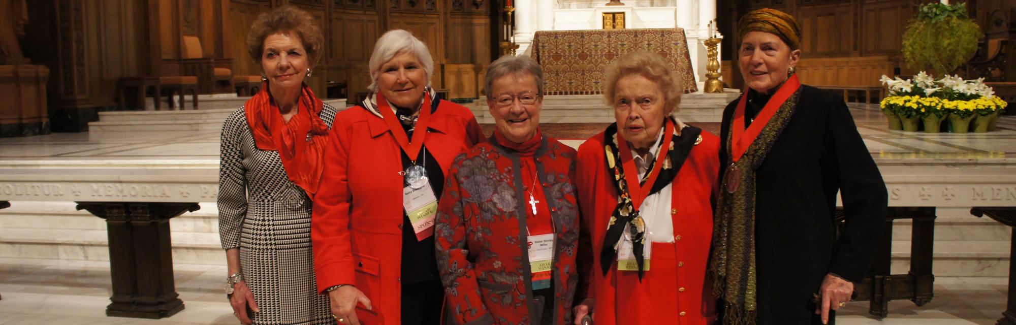 Cor Unum Award and Woman of Conscience Award winners at 2013 AASH Conference AASH Conference Award Winners